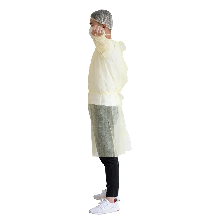 
Level 1 Pp Hospital Non-woven Medical Disposable Protective Surgical Isolation Gowns 