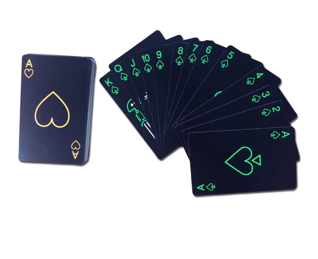 
fluorescent playing cards 