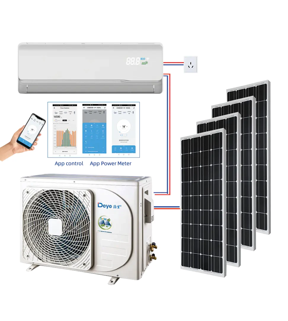 DEYE solar powered air conditioner 12000BTU 18000BTU 24000BTU Hybrid ACDC Easy installation split hybrid portable