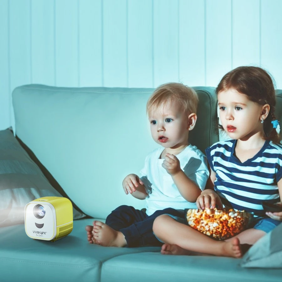 cheapest Pocket Projector Game music Vivibright L1 Mini Video Projector for Family Kids Cartoon Movie Projector Home Cinema