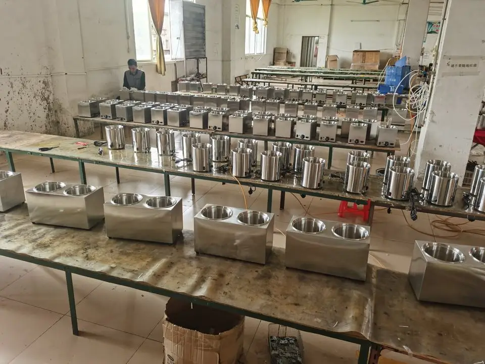 Commercial 2 Bucket Stainless Steel Table Top Ketchup Dispenser Multi Condiment Pump Sauce Dispenser