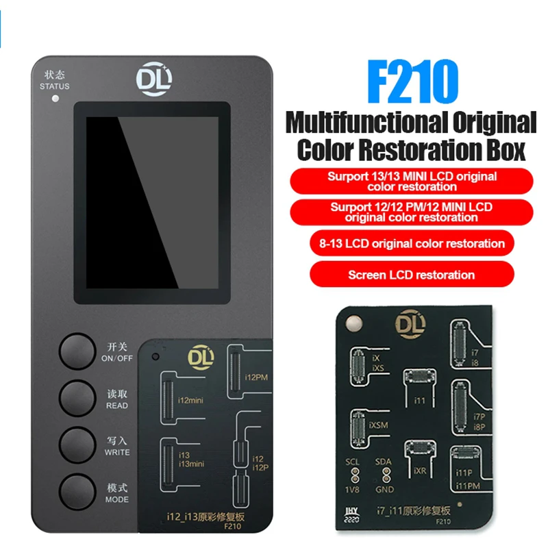 iParts Multifunction DL F210 True Tone Recovery Programmer For iPhone 8~12 13 LCD Original Copy Display Original Color Recovery