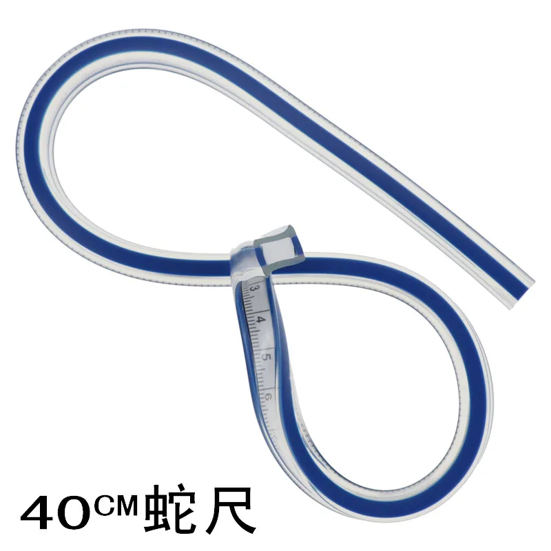 Art Design Ruler 40cm Serpentine Ruler Plastic