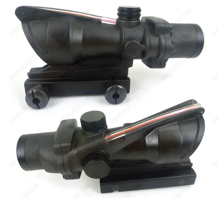 Phantom  4X32 Green real fiber scope with reticle