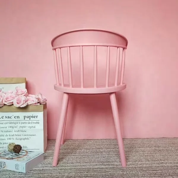 Luxury PP plastic living room designs cafe restaurant lounge dining chair modern