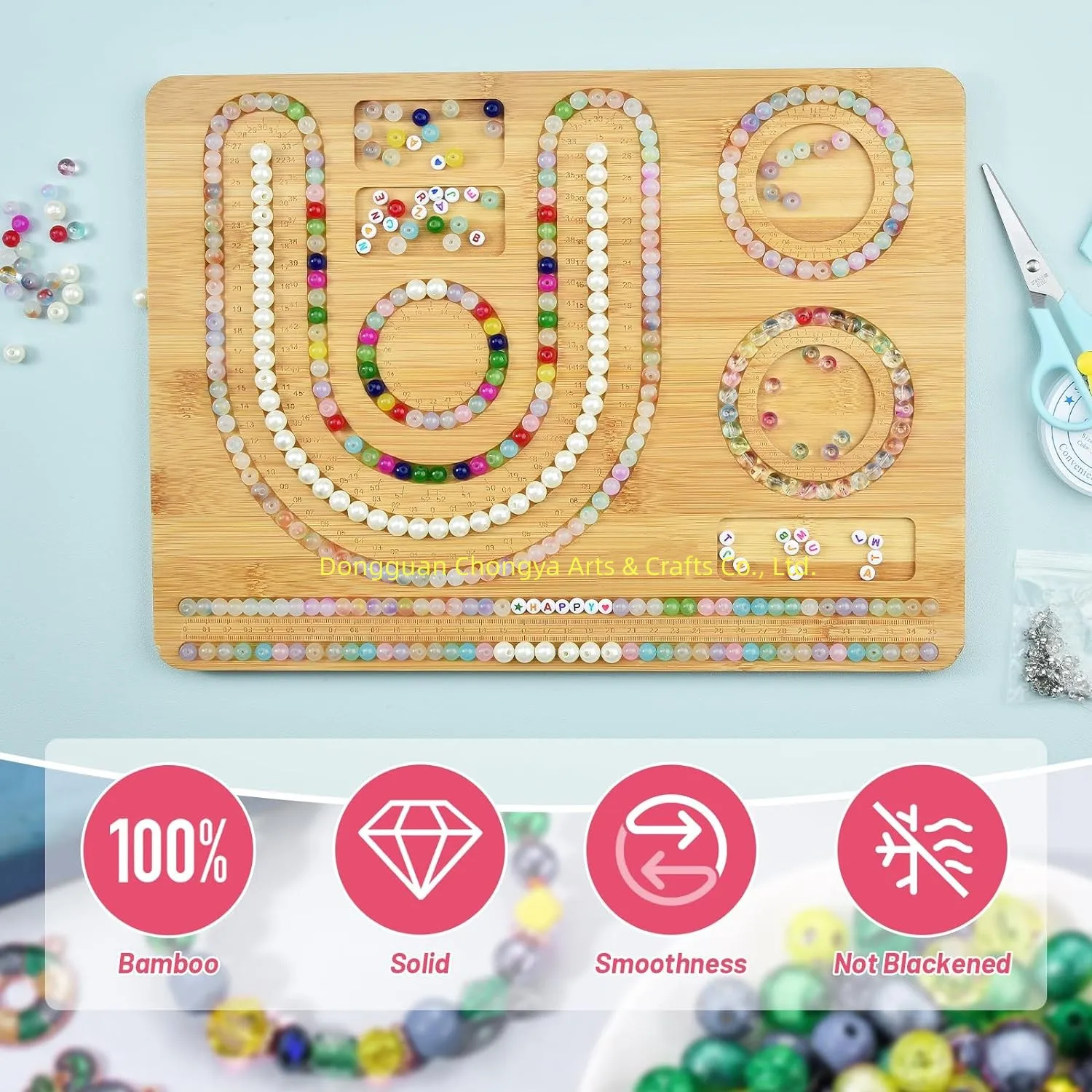 Bamboo Combo Beading Board for Jewelry Bracelets Necklaces Making Bamboo Bead Design Board for Jewelry Making Beading Mats Trays