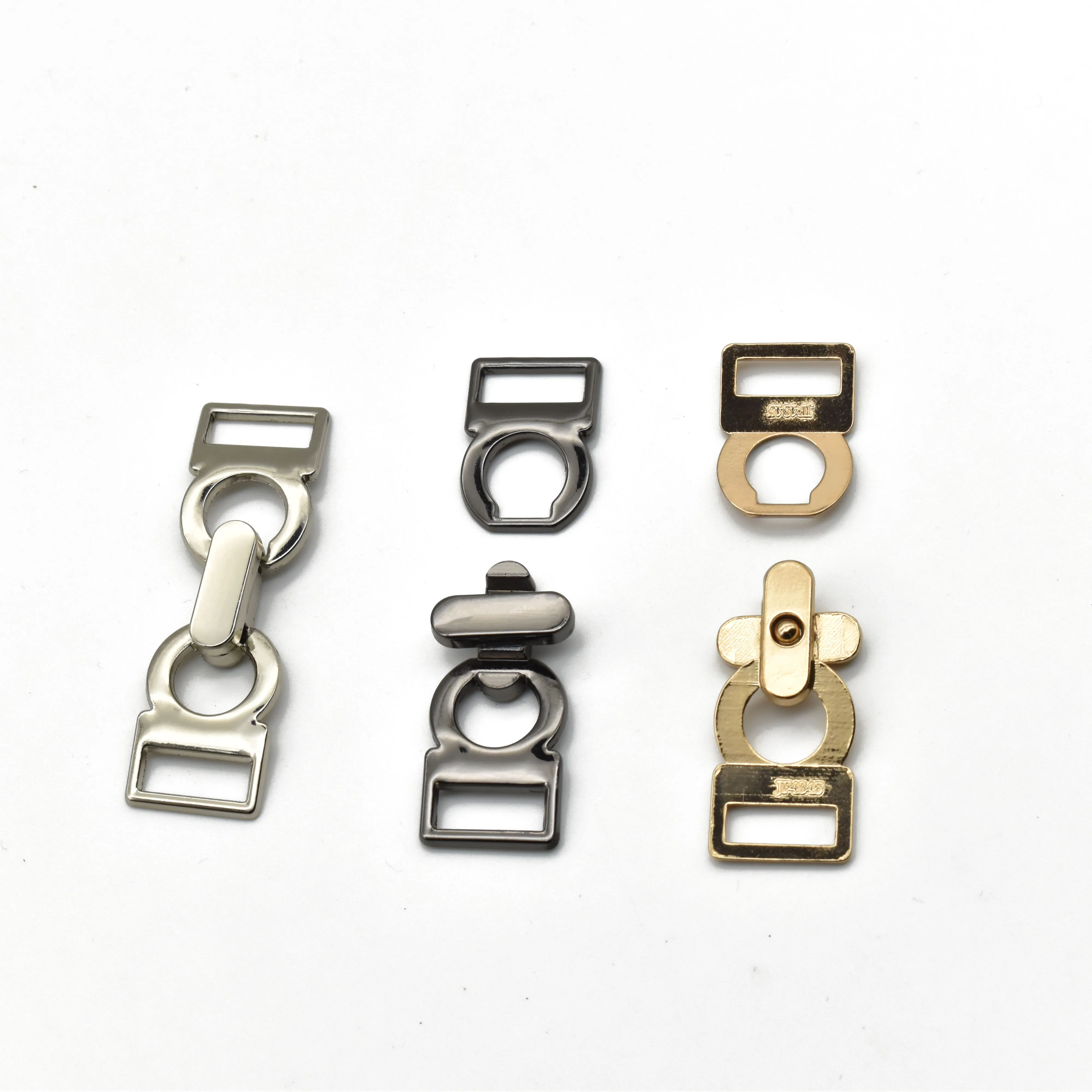 DKL-6 New Fashion 15mm Belt Clothing Decorate bra front closure Connector Ring Buckle Chain