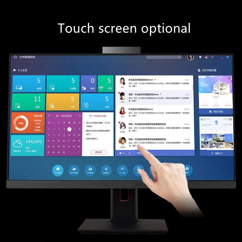 New Design 23.8 inch manufacturer core i5 i7 i9 DDR3 DDR4 8GB 16GB aio gaming all-in-one Educational computer all in one pc