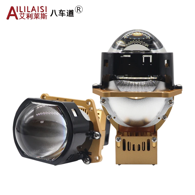 3 Inch Bi LED Projector Lens Headlight Car Lights Retrofit Kits Auto Driving Head Lamp Retrofit  Brightness Lens Laser bifocal