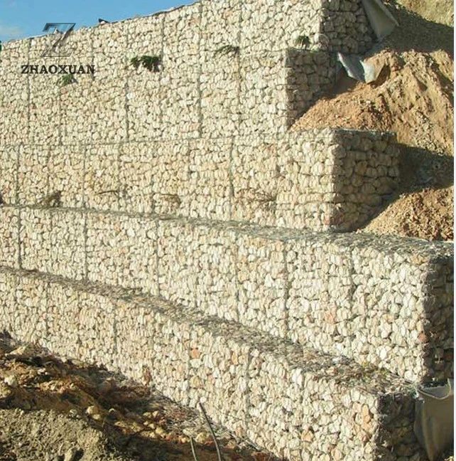 Rustproof  Galfan Seawall Protection Hexagonal Gabion Basket