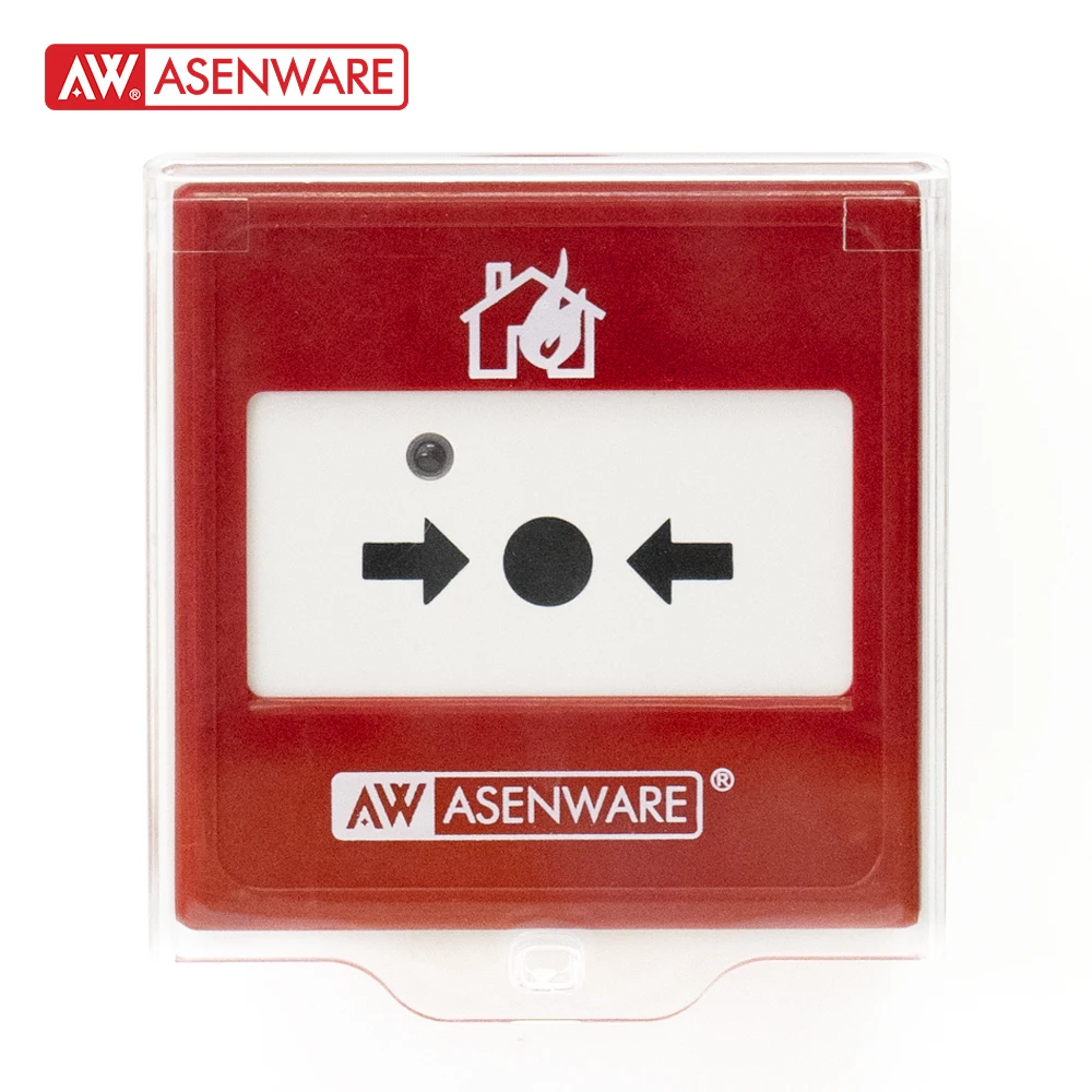 Asenware Addressable fire alarm manual call point with reset by key