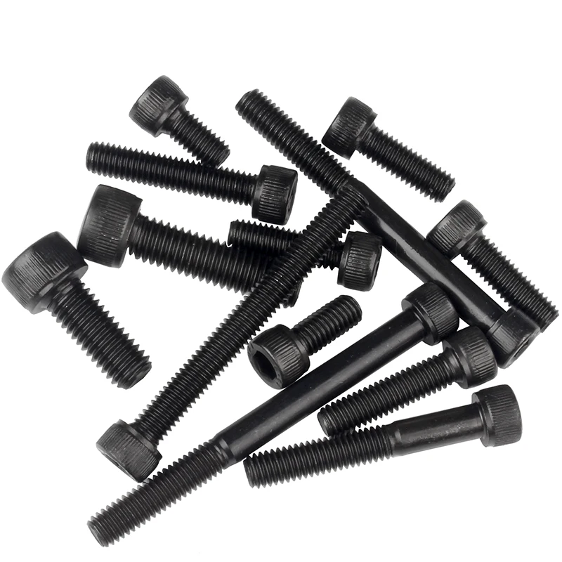 Black Hex Screw Bolt Din933 M6 Bouten M10  Fasteners Hexagon Bolts Grade 8.8 Hex Head Bolt