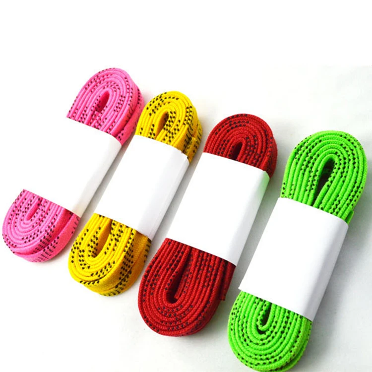 Custom Waxed Cotton Material hockey laces
