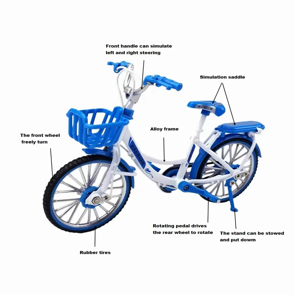 Hot Sale Finger Alloy Bike Model 1/8 Simulation Die Casting Bike Toy
