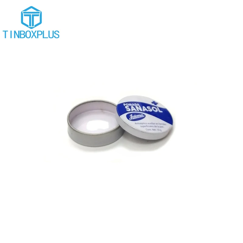 Custom printing Low price tiny metal cosmetic skin care cream small round tin packaging metal box