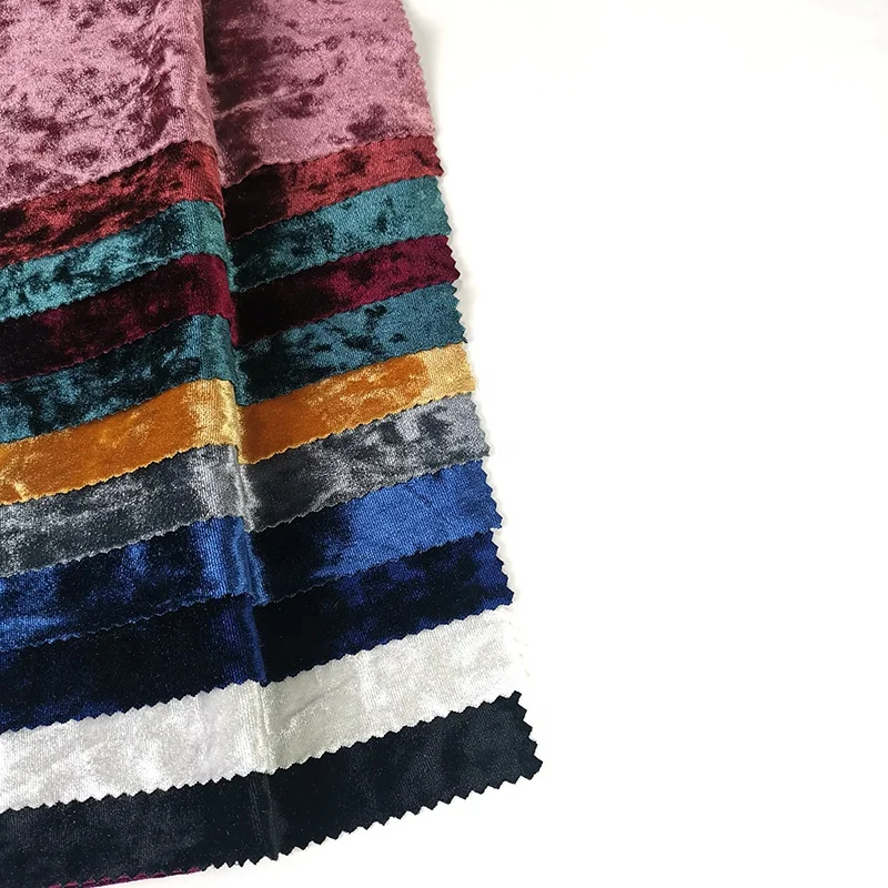 KOREAN Ice CRUSH Velvet WARP Knitting KS Velvet Suits Dress Fabric for Luxury KOREA INDIA Fabrics Plain Polyester Spandex 500KG