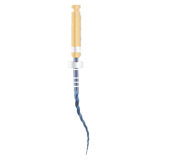 Engine use Niti Flexi Flexible Blue Super Endo Files for curved root canal