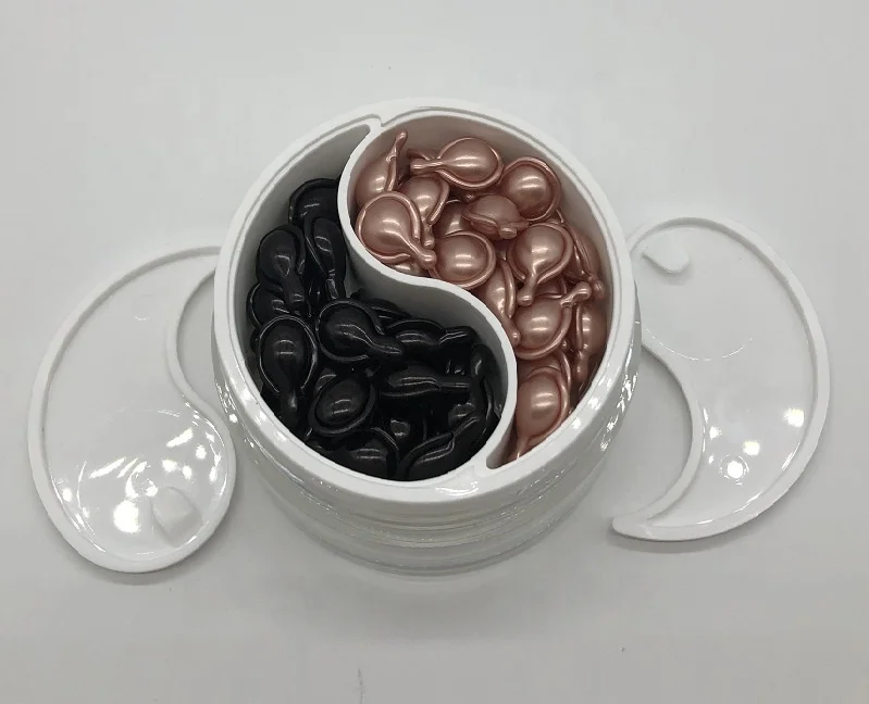 Hot selling 2021 private label skin care 2 in 1 day and night capsule serum skin whitening face serum for skin