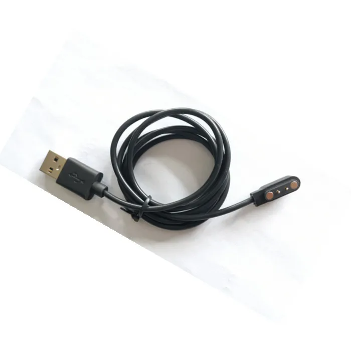 Wholesale USB magnetic pogo pin charger 4.0mm 2 pin Charging Cable Cord for yamaha Smart Watch