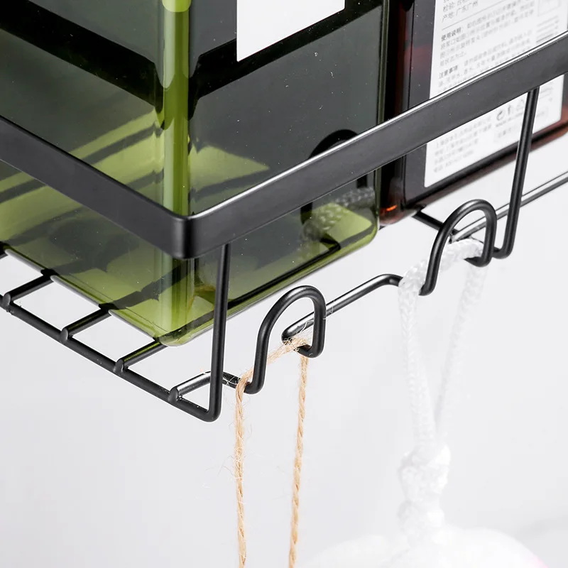 Black 3-Pack Corner Shower Caddy Organizer Shelf Shower Organization with Soap Holder Adhesive Shower Shelves for Bathroom