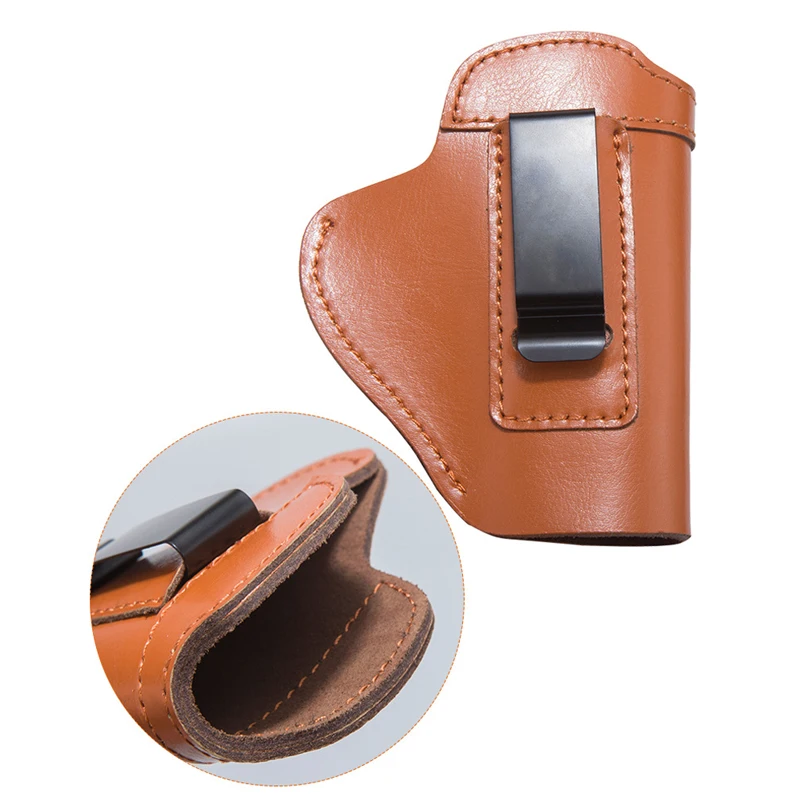 Amazon Hot sale Leather Holster Concealed Genuine Leather Gun Holster for Glock 17/19/26/45 Sig Sauer P226