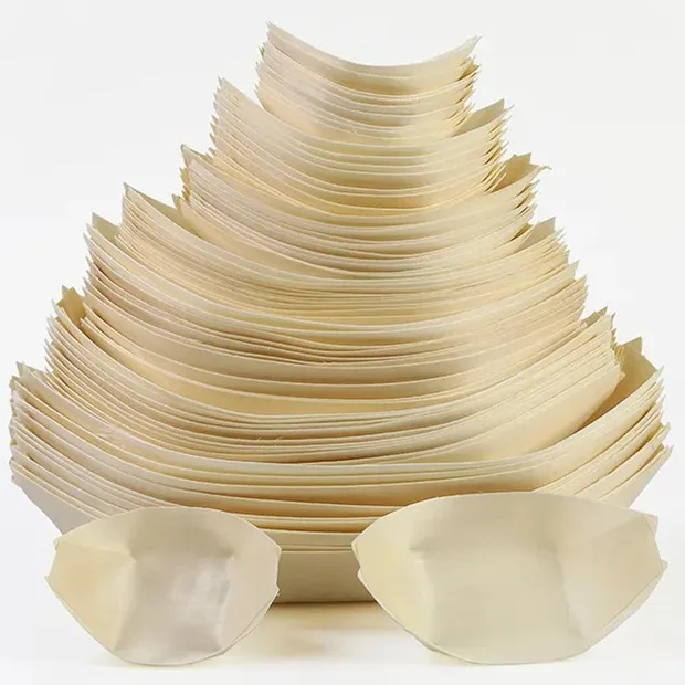 Estick Large Disposable Japanese Restaurant Equipment Boat Cardboard For Traditional Paper Boat Plate For Sushi 0