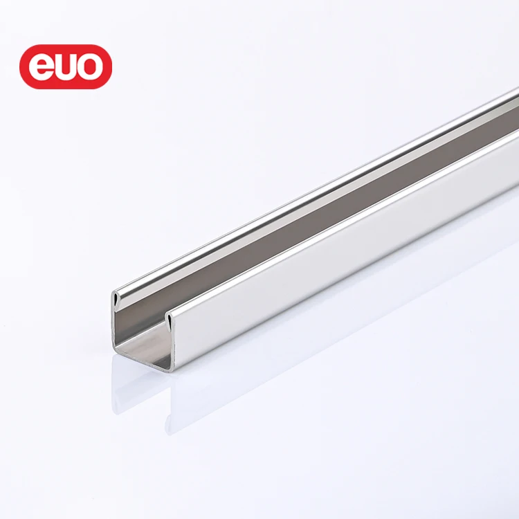 euo Manufacturer metal u channel stainless profile for bathroom shower glass doors
