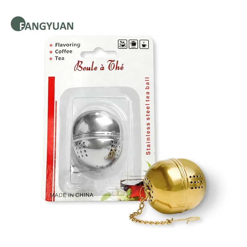 FANGYUAN zmazon coffee mesh tea ball infuser filter stainless steel 304 with chain