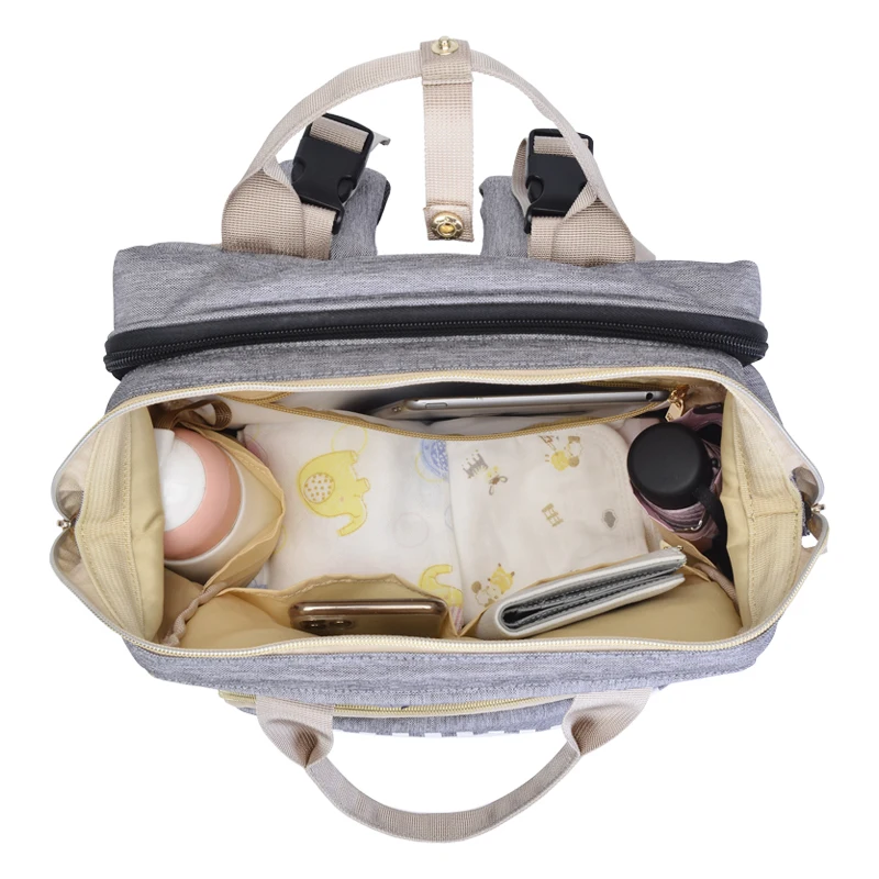 
OSOCE M12-2 Multi function Waterproof for ladies women caden manufacturer diaper bags Backpack with baby bed changing station 