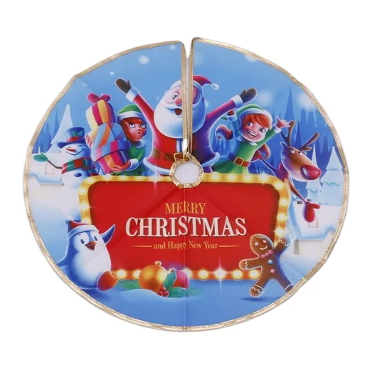 Wholesale Customized Logo Christmas Tree Dress Good Looking Stocked Christmas Tree Mat Party Supplies