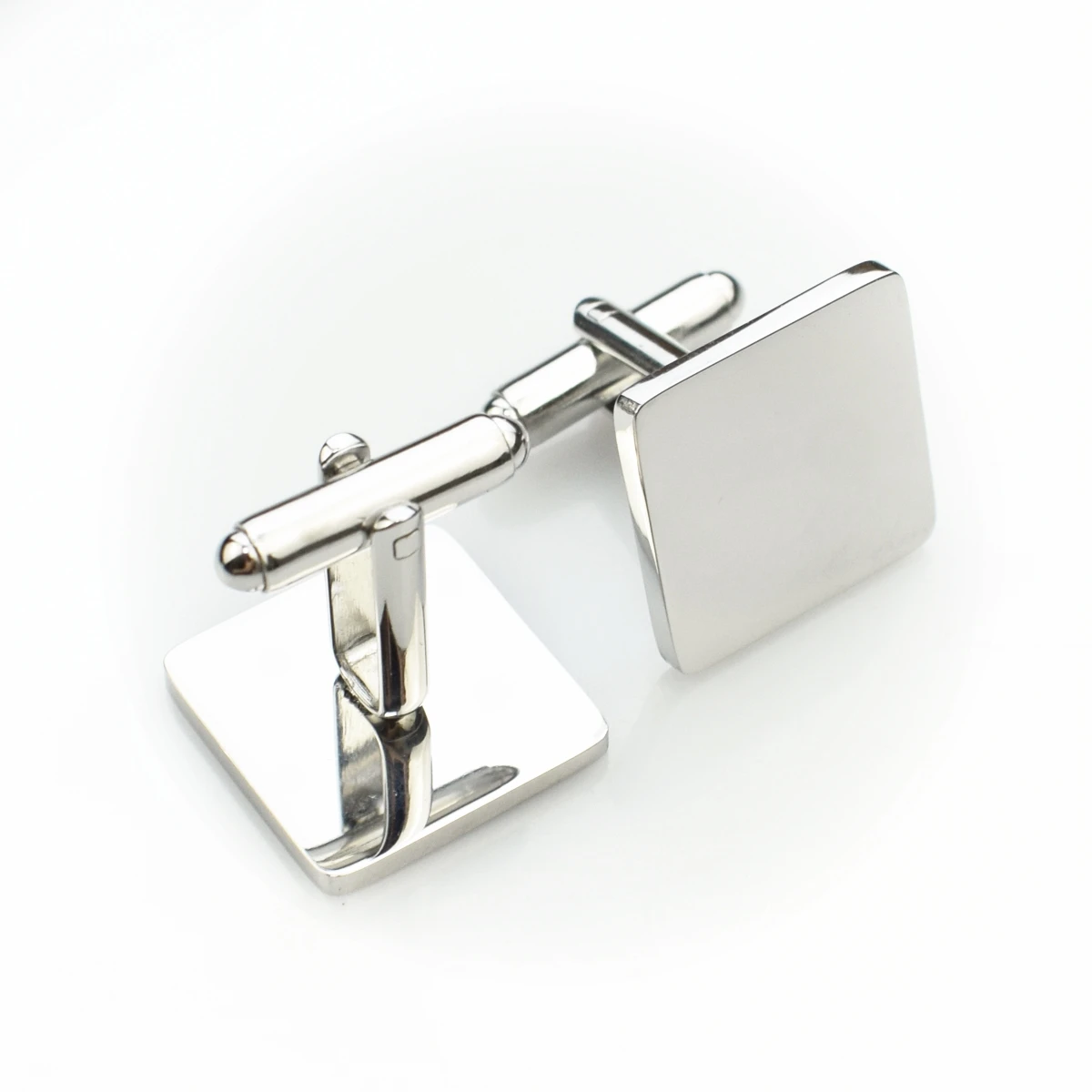 Mirror Steel Titanium Engraved Cuff Links  High Quality Round Oval Rectangle Blank Stainless Steel Cufflinks Men Jewelry Making