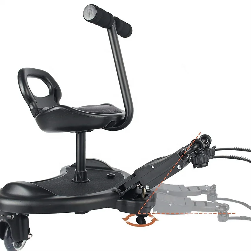 Stroller Ride Board Stroller Glider Board With Detachable Seat,universal 2in1 Black Custom Logo Accepted For > 3 Years Old