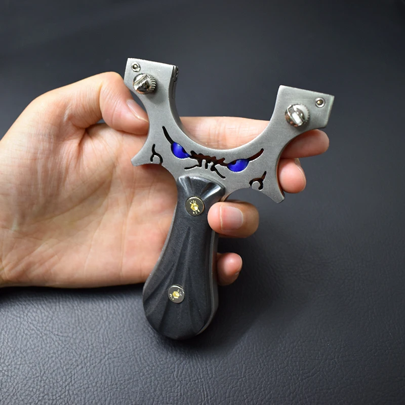 PIAOYU horizontal sight patch dark gray handle professional precision shooting archery shooting hunting metal slingshot