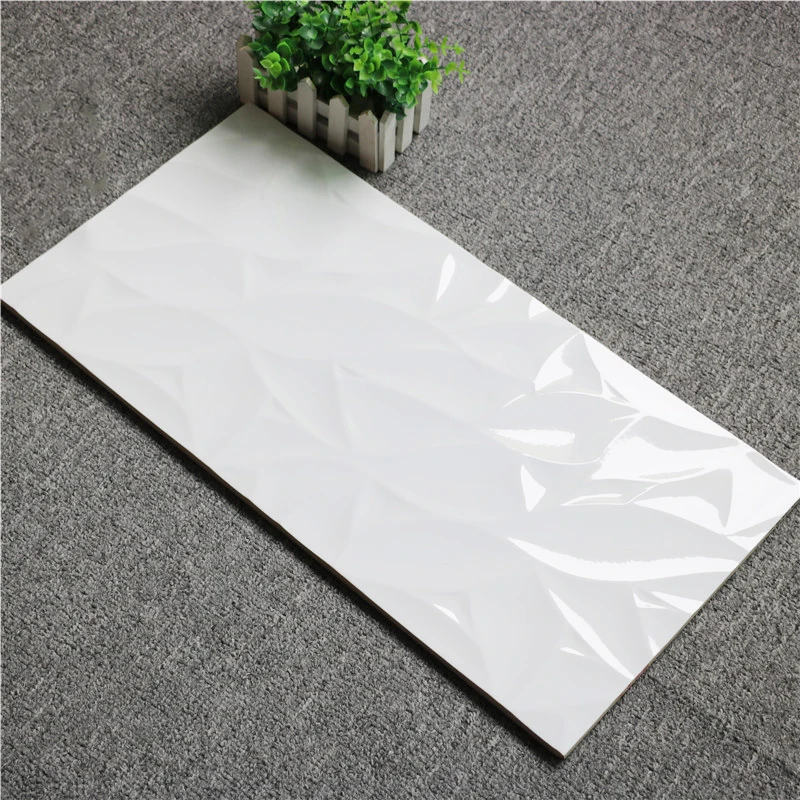 glossy finish wave kitchen ceramic wall tile