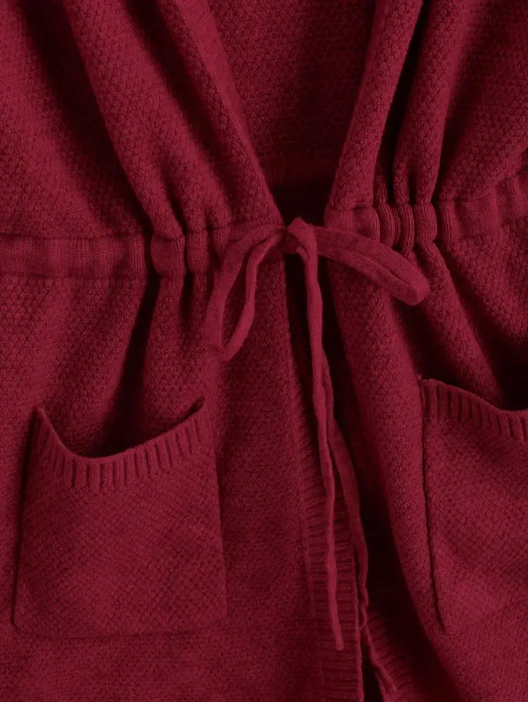  Женские зимние свитера с капюшоном и карманами