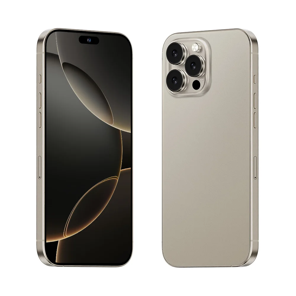 2024 Phone 16 Pro Max 6.7 Inch Original Full Screen Wifi Bt Fm Gps I16 Smartphone 12gb+512gb Android 4g 5g Mobile Phone