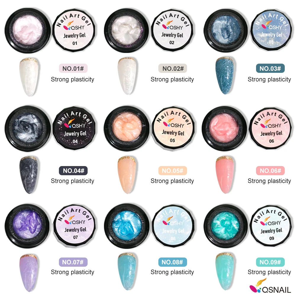 High Quality 5g UV Gel Nail Art Polish Long-Lasting 3D Jewelry Gel for Nail Beauty Supplies Private Label Wholesale Supply