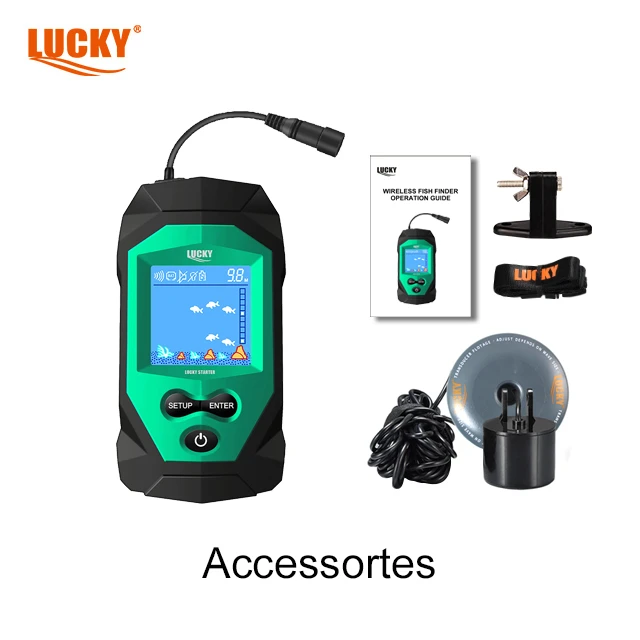 Lucky fishing gun Fish finder FL068-T with gift set
