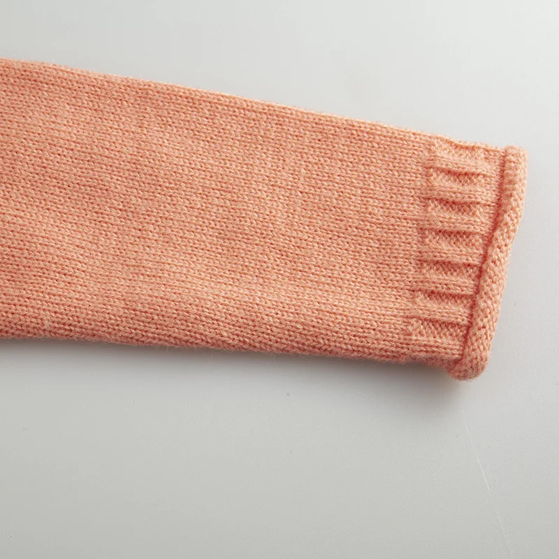 New arrival Children clothing girl mix wool kids sweater dress with lace