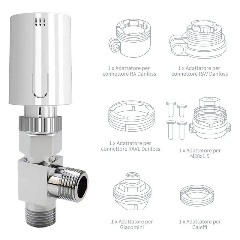 Tuya Zigbee Thermostatic Radiator Valve M30 x 1.5 body type