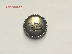 Custom turquoise conchos for leather and wallets