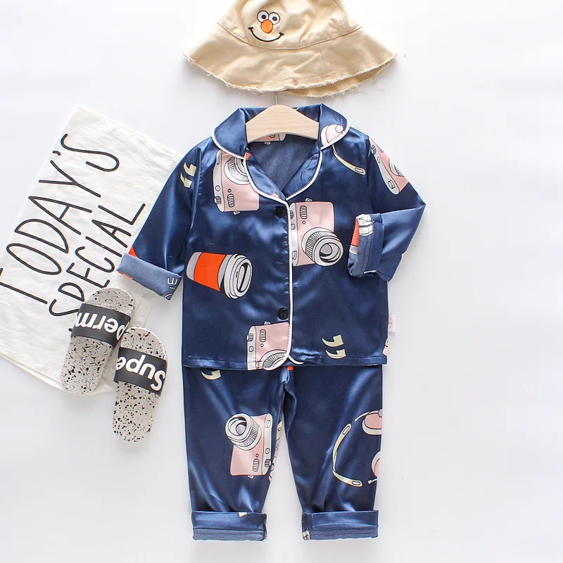 Children 2 Piece Pajamas Series Have 5 Color In Stock Can Select Solid Color Or Printed Animal Patterns Pajama Set