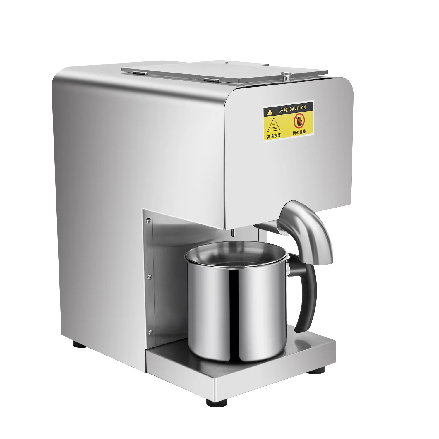High Yield Oil Press Machine, 600W Stainless Steel Cold Press Extractor for Home Use