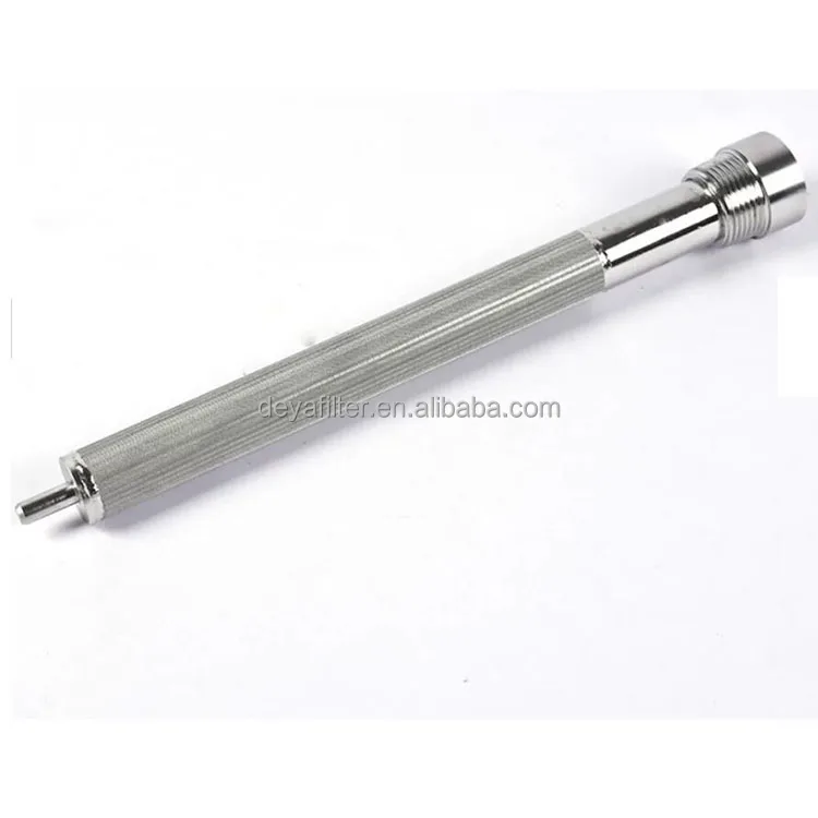 stainless steel porous sintered fiber mesh filter element for cryogenic filter