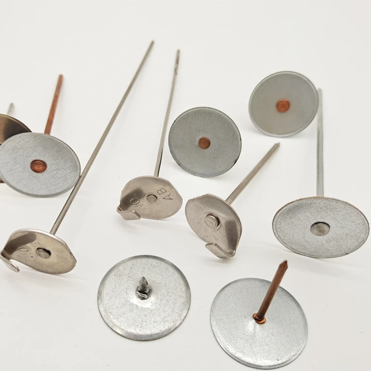 Insulation quilting support  cup head pins
