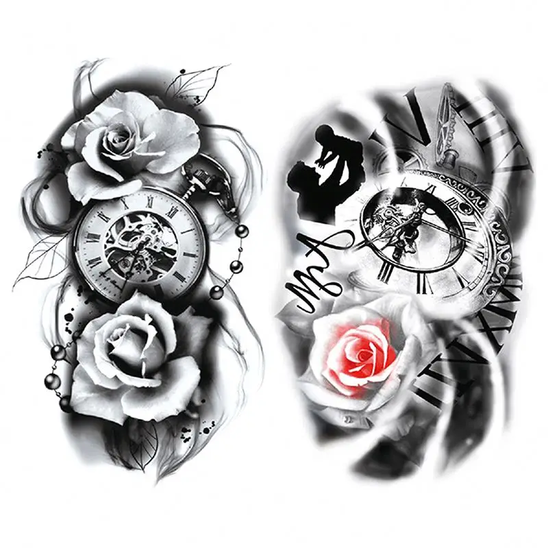 Large Image For Full Arm Temporary Tattoo Sticker Wholesale High Quality Body Visible Half Sleeve Stickers