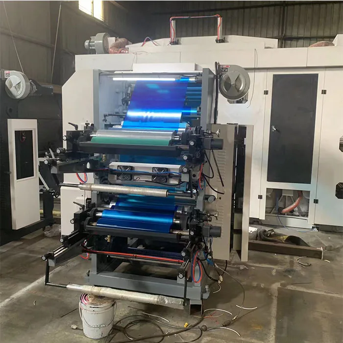 Single 1 color full printing flexo printing machine