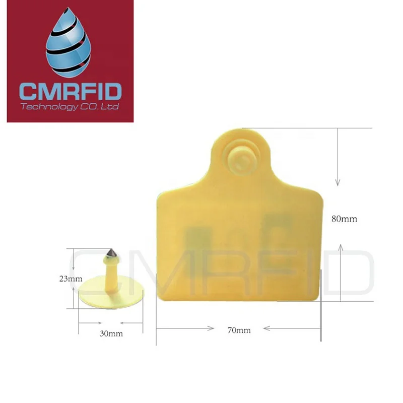 CMRFID UHF RFID z type ear tag applicator Animal identification Tags Plastic Cow Pig Sheep Rfid Cattle Ear