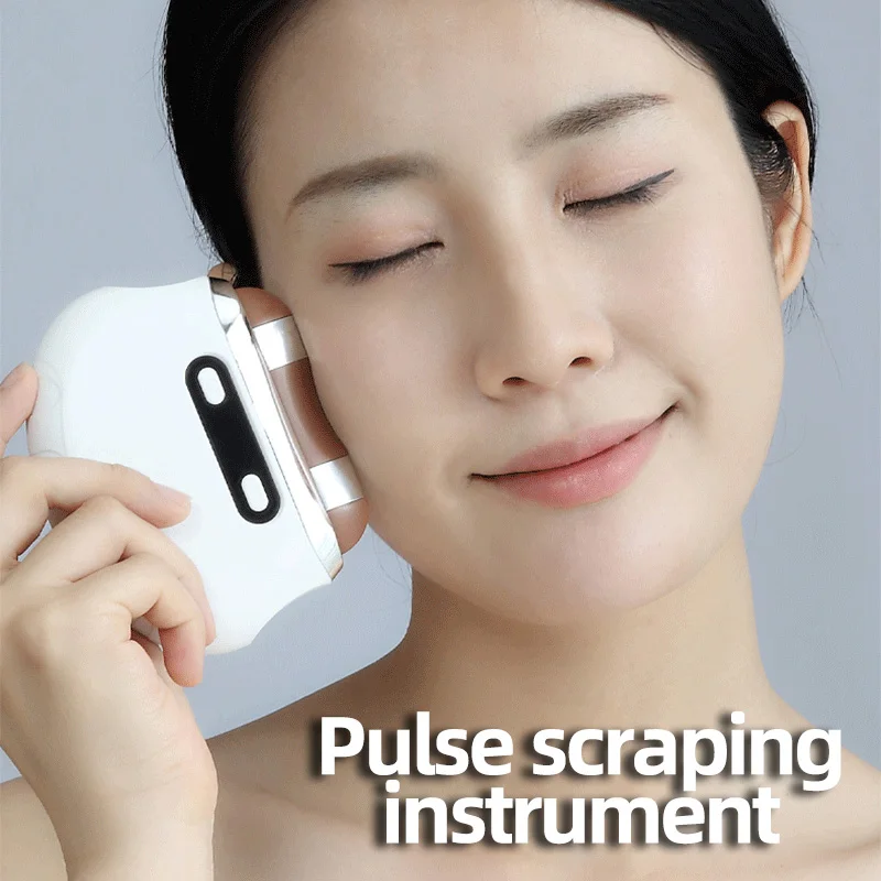 High Quality Facial Massage Electric Bian Stone Scraping Board Home Gua Sha Vibration Smart Face Lifting Portable Instrument
