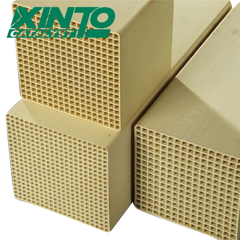 XINTO Wholesale Price Ceramic Honeycomb Monolith Block for Waste Incineration Ceramic Catalyst